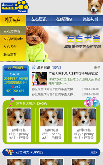 左右名犬网站案例图片0