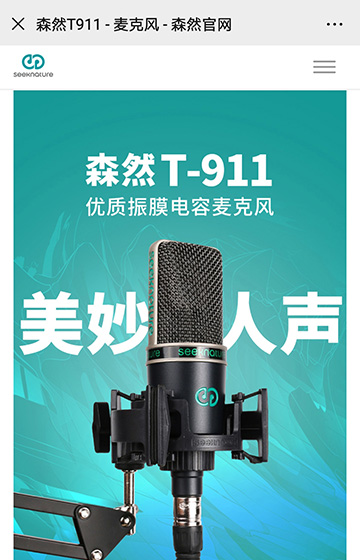 森然声卡设备网站案例图片1