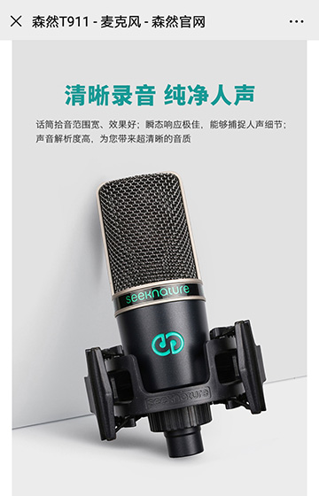 森然声卡设备网站案例图片3