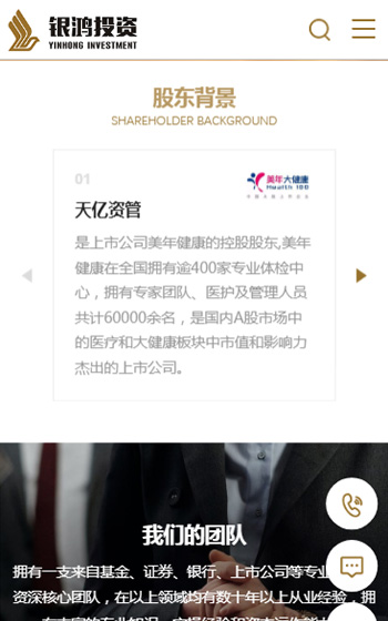 银鸿投资网站案例图片1