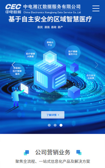 中电湘江数据服务网站案例图片0