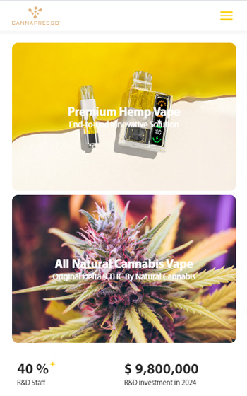 cannapresso品牌电子烟网站案例图片1