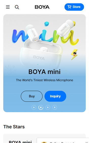 长丰影像BOYA网站案例图片0