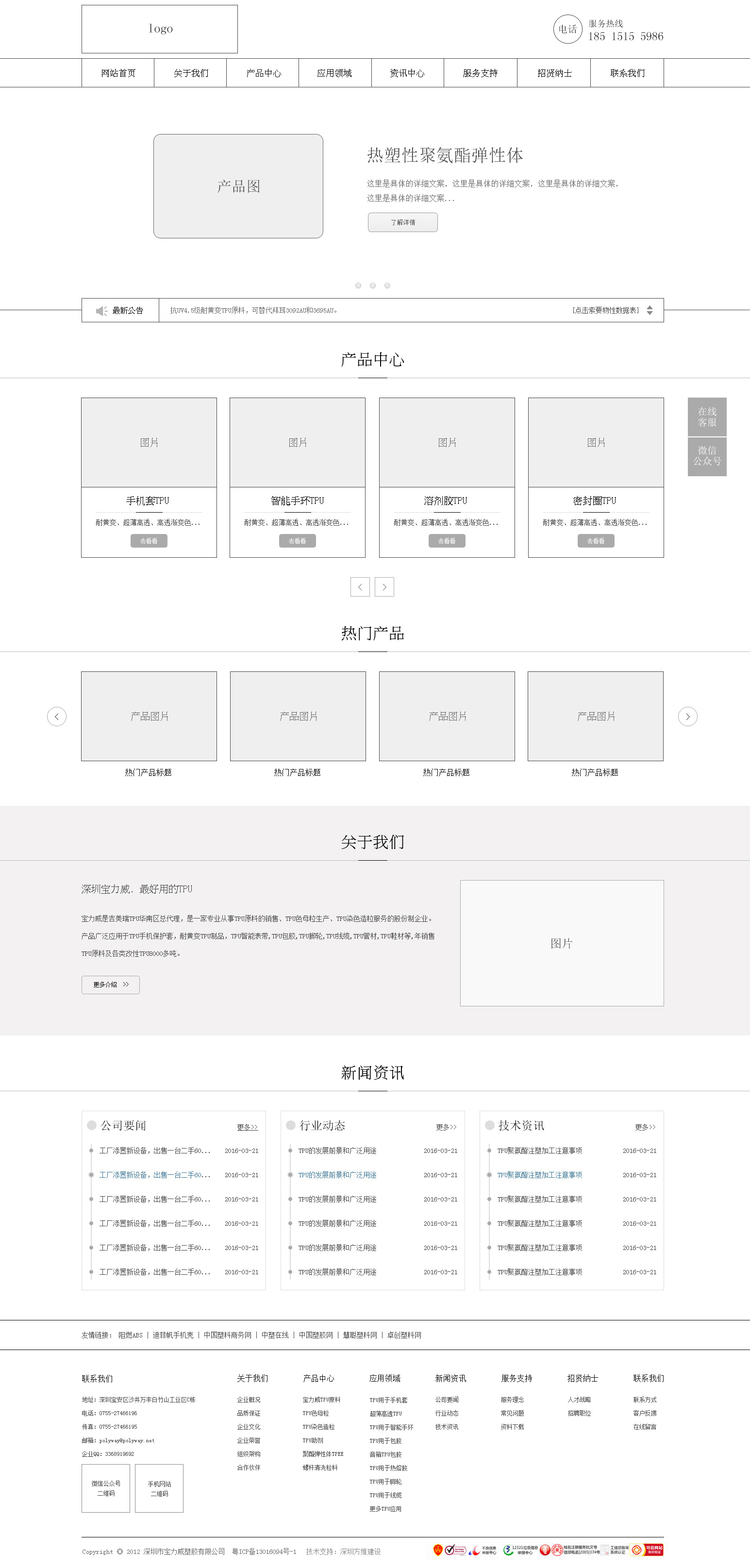 网站原型图